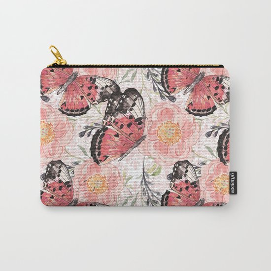 Flowers & butterflies #3 Carry-All Pouch
