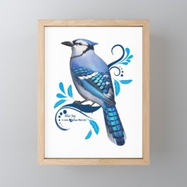 Blue Jay Framed Mini Art Print