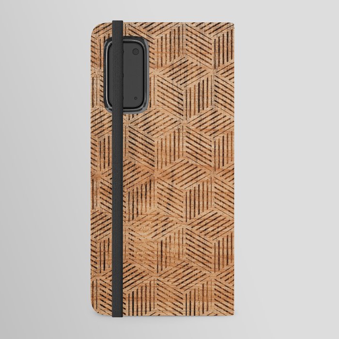 Wood Inlay art style 11 Android Wallet Case