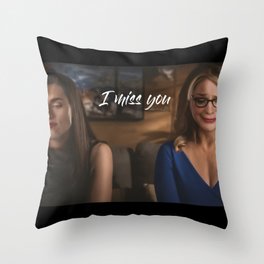 SuperCorp- I miss you Throw Pillow