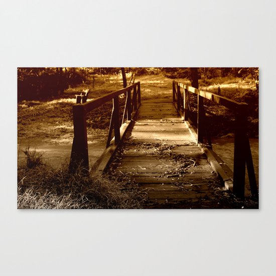 Old Bush Bridge Canvas Print
