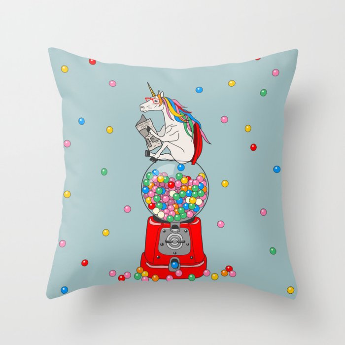 poop unicorn pillow