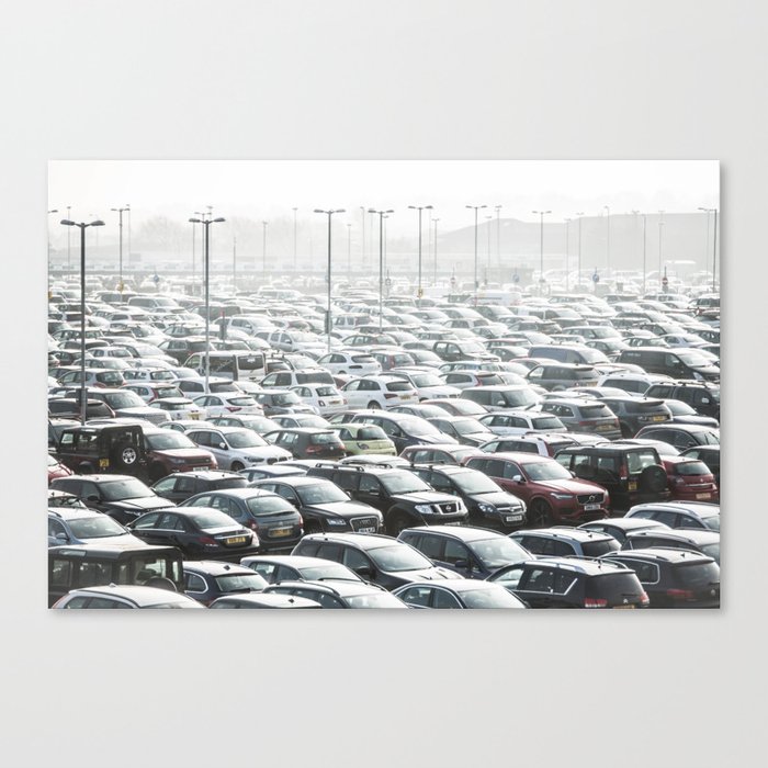 Sea of Cars Canvas Print