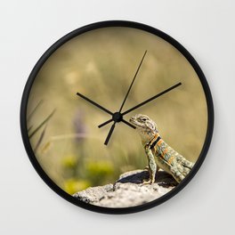 Lizard At Attention Wall Clock | Nature, Photo, Animal 