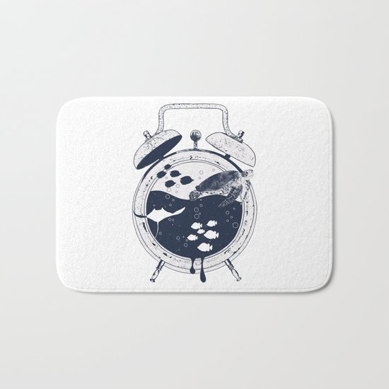 Running Out of Time Bath Mat