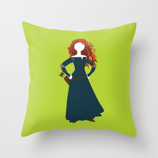 Merida from the Brave Throw Pillow