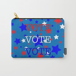 Red White and Blue Stars VOTE Carry-All Pouch | Election, Starsinthesky, Redwhiteandblue, Orchyd, Democrat, Digital, Starpattern, Vote, Memorialday, Stardesign 