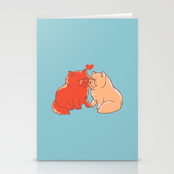 Cat Kisses Stationery Cards