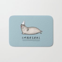 Imbeseal Bath Mat | Seals, Imbecil, Dumb, Animal, Curated, Drawing, Doofus, Dunce, Silly, Duh 
