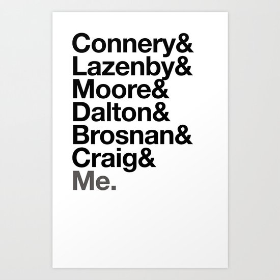 Bonds. James Bonds. Art Print