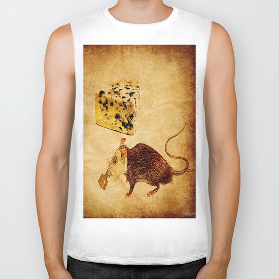 The rat which did not like the cheese Biker Tank