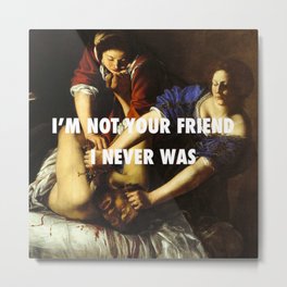 Judith Stopping Holofernes Metal Print | People, Graphic Design, Painting 