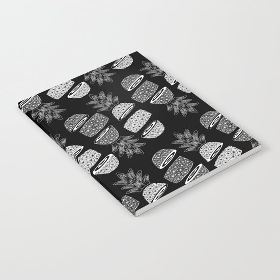 Pineapples (Dark/Sliced) Notebook