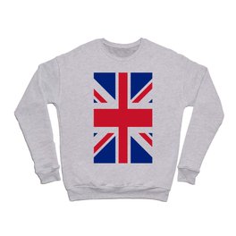 red white and blue trendy london fashion UK flag union jack Crewneck Sweatshirt