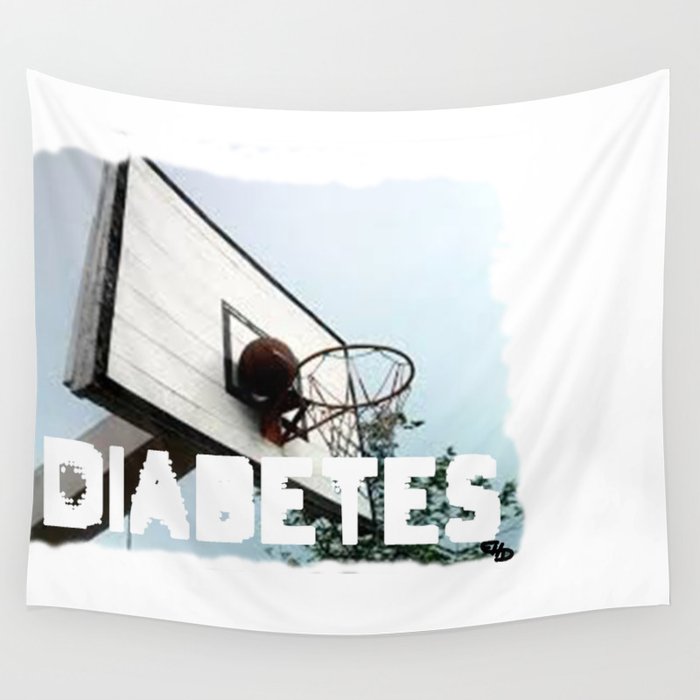 Diabetes Basketball Wall Tapestry by Nerding to Nowhere Society6