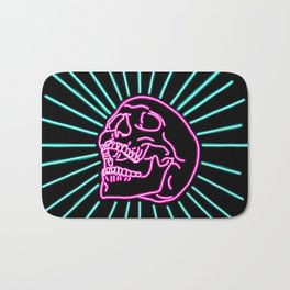 Pink Laughing Skull Badematte