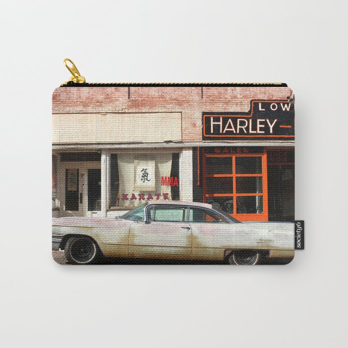 Vintage Car in Old Town No. 1 :: Lowell Arizona Carry-All Pouch