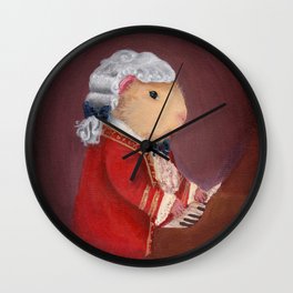 Guinea Pig Mozart Classical Composer Series Wall Clock