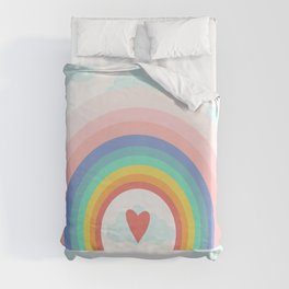 Rainbow Love Duvet Cover