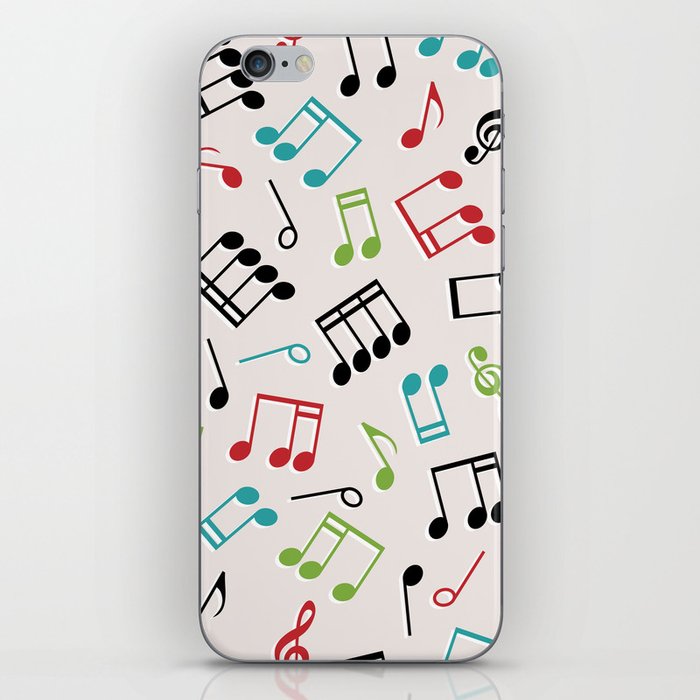 Musical Notes Pattern iPhone Skin