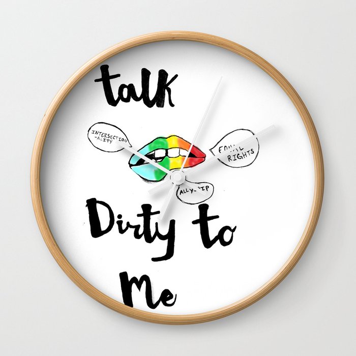 Talk Dirty Wall Clock