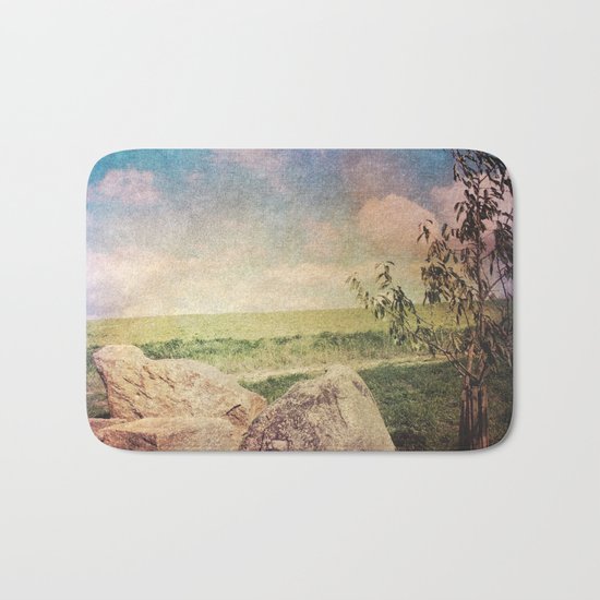 Vintage Landscape 01 Bath Mat