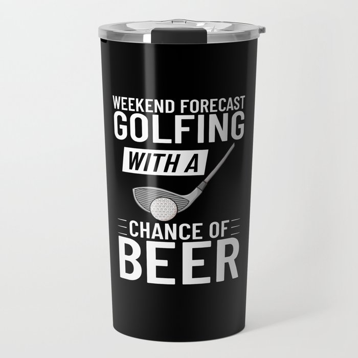 Golf Ball Golfing Player Golfer Training Beginner Travel Mug