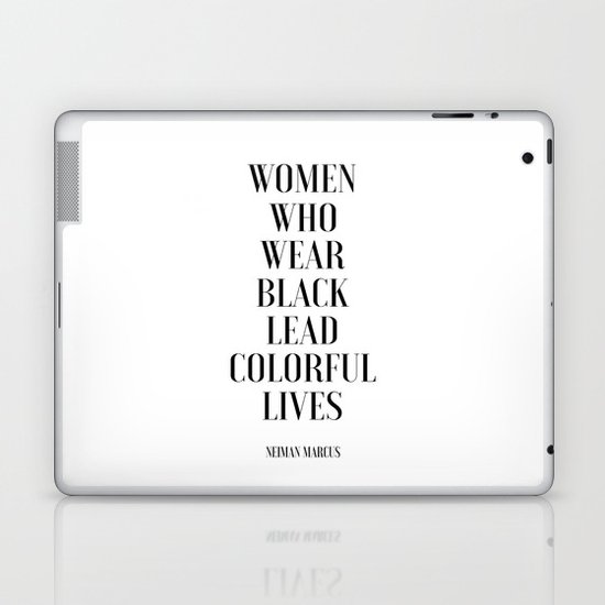 Fashion Poster I Wear Only Black Printable Quotes Women Gift Gift For Her Girls Room Decor Fashion Laptop Ipad Skin By Typohouseart Society6