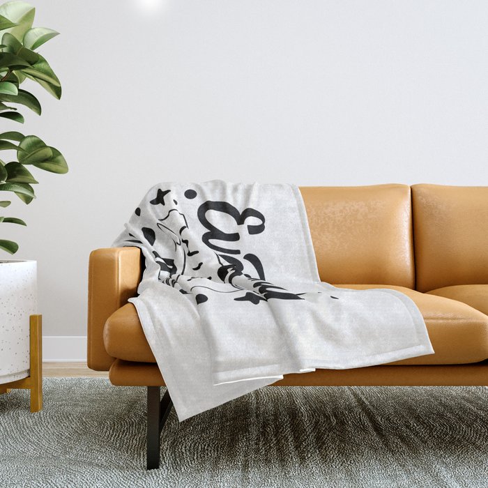 Everything Will Be OK (Typography Design) Throw Blanket
