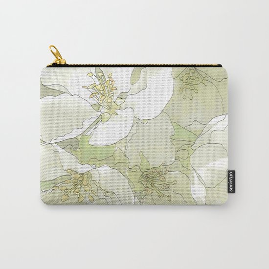 flowers Carry-All Pouch
