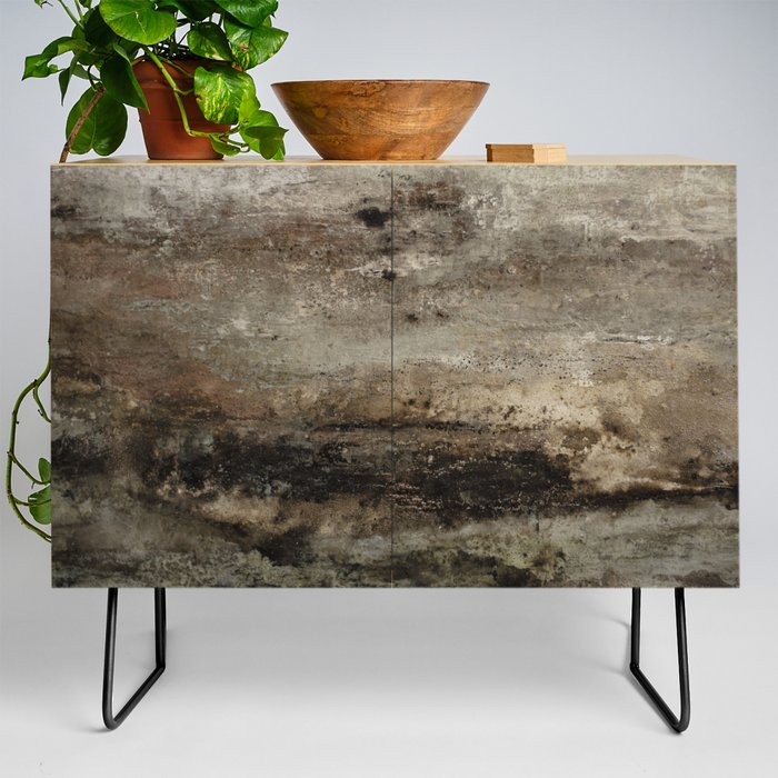 Soft Brown Abstract Texture Credenza