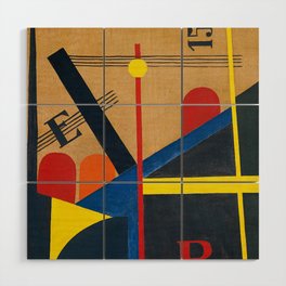 The Big Railroad Picture by Laszlo Moholy-Nagy Wood Wall Art