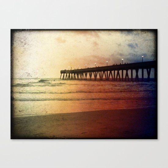 Johnny Mercer's Fishing Pier Canvas Print