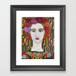 Red Head Framed Art Print