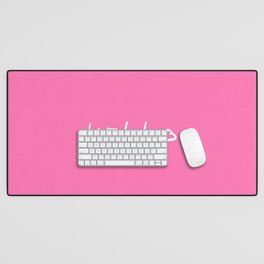 hello 3- pink Desk Mat