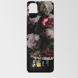 Vintage Dark Midnight Botanical Baroque Roses Garden Android Card Case