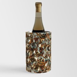 Shiny gold sequins background Wine Chiller