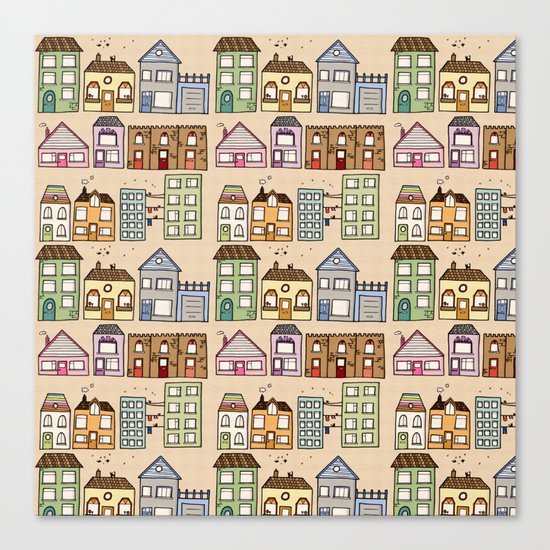Houses Canvas Print
