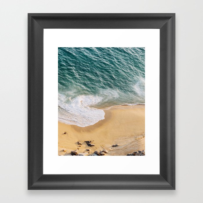 Ocean Swirl Framed Art Print