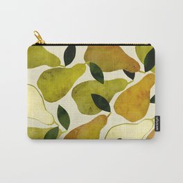 mediterranean pears watercolor Carry-All Pouch | Painting, Food, Spring, Curated, Botanical, Citrus, Eat, Vitamins, Floral, Fruit 