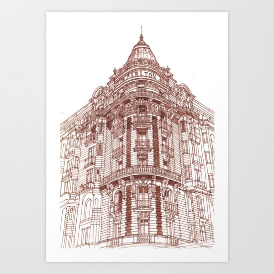 Facade Art Print