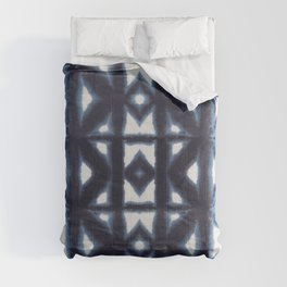 Blue Pima Shibori Comforter