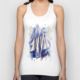 Sail In Two Movements After Charles Demuth Unisex Tank Top