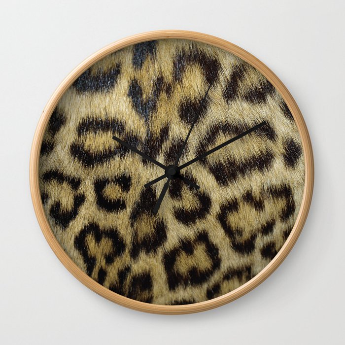 Leopard Fur Wall Clock