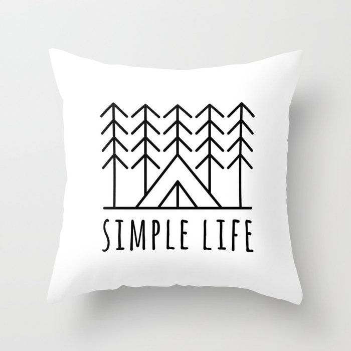Keep It Simple Throw Pillow