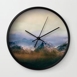 Mountain Peaks II Wall Clock