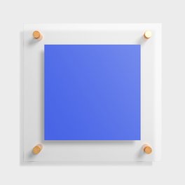 Ultramarine Blue pure vivid bright pastel solid color modern abstract pattern  Floating Acrylic Print