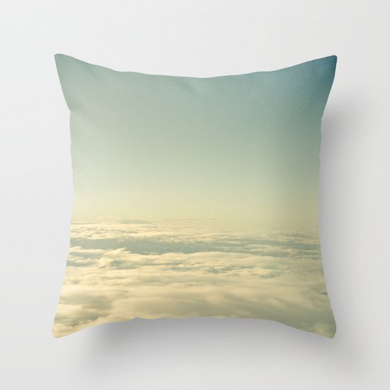 Above the Clouds Throw Pillow
