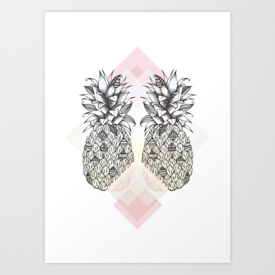 Tropical - Pink Art Print