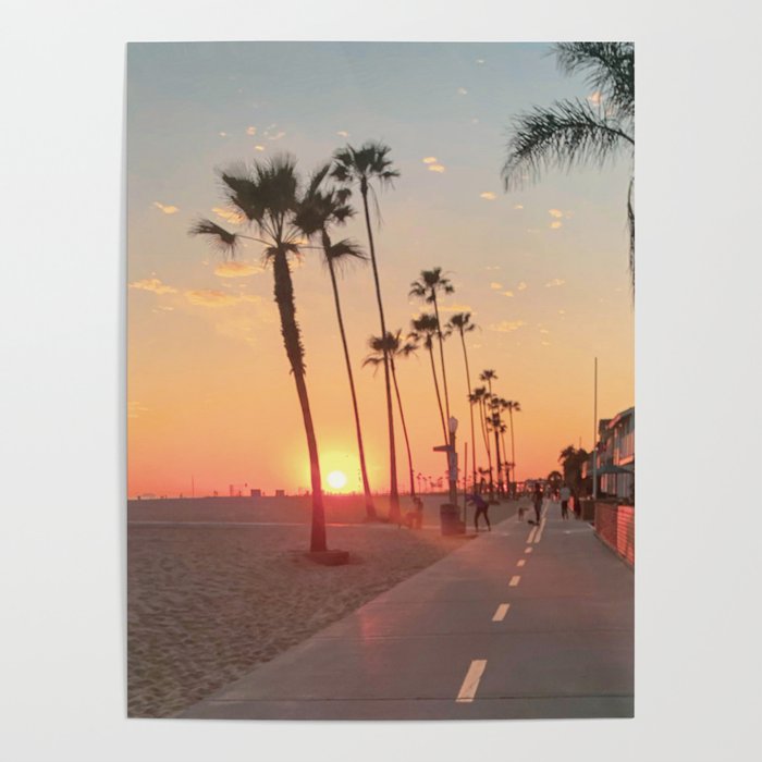 Newport Beach Sunset - Landscape Photography  Poster
